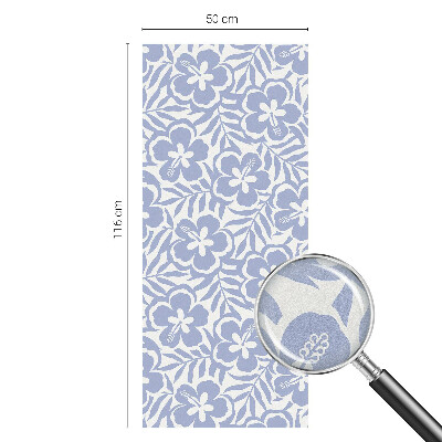 Sichtschutzfolie Fenster Buntglasoptik Hibiskusblüten