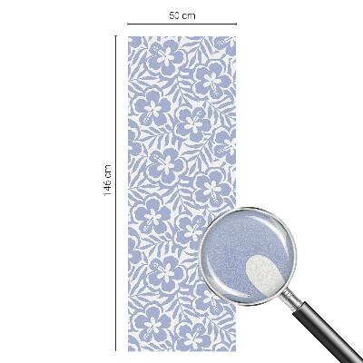 Sichtschutzfolie Fenster Buntglasoptik Hibiskusblüten