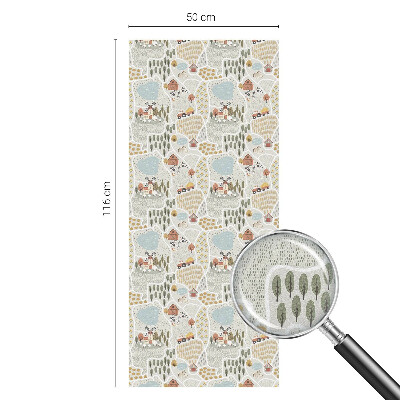 Fensterfolie Sichtschutz Ein idyllisches Dorf