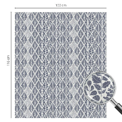 Fensterfolie Sichtschutz Gemusterte Blätter