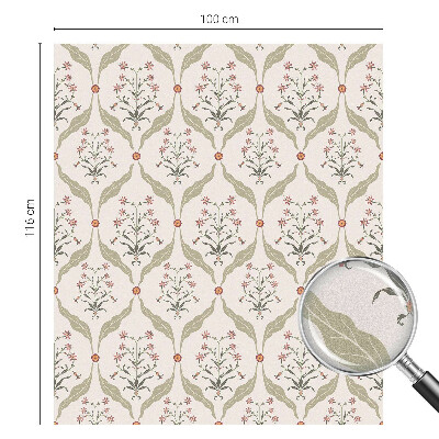 Folie für Fenster blickdicht Blumenmuster