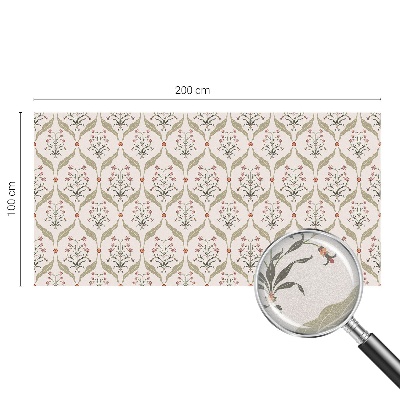 Folie für Fenster blickdicht Blumenmuster