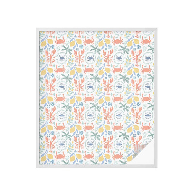 Sichtschutz Klebefolie Buntglasoptik Nautische Motive