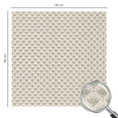 Klebefolie Fenster Sichtschutz Pflanzenornamente