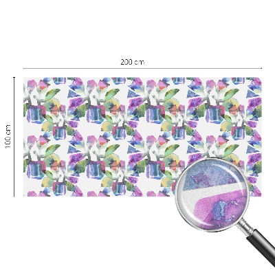 Sichtschutzfolie Fenster Buntglasoptik Farbenfrohe Abstraktion