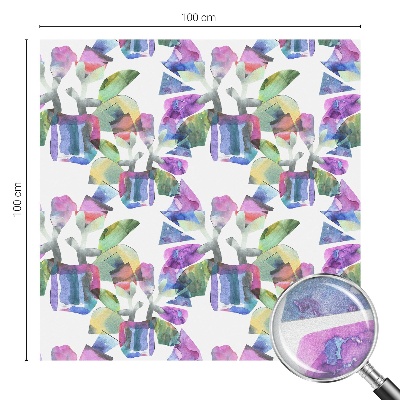 Sichtschutzfolie Fenster Buntglasoptik Farbenfrohe Abstraktion