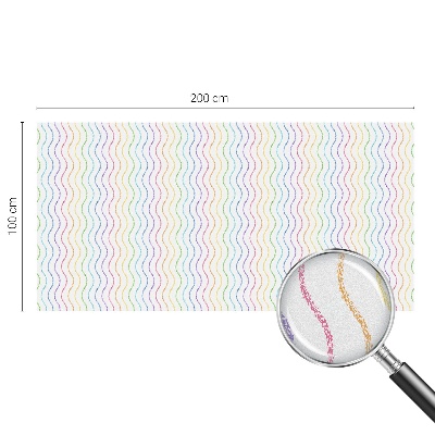 Folie für Fenster blickdicht Regenbogenlinien