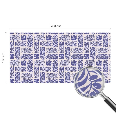 Fensterfolie Sichtschutz Pflanzenmuster