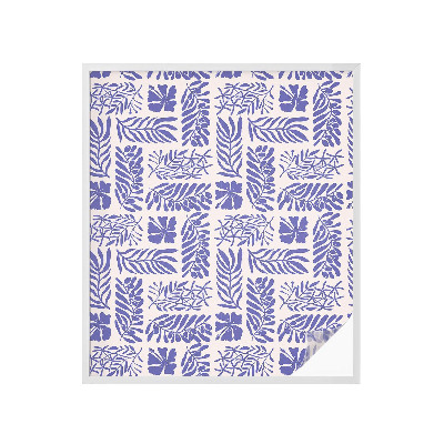 Fensterfolie Sichtschutz Pflanzenmuster