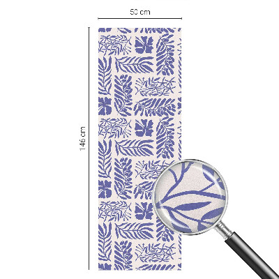 Fensterfolie Sichtschutz Pflanzenmuster