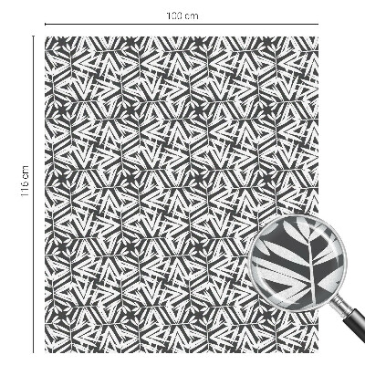 Fensterfolie Sichtschutz Geometrische Blätter