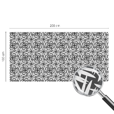 Fensterfolie Sichtschutz Geometrische Blätter