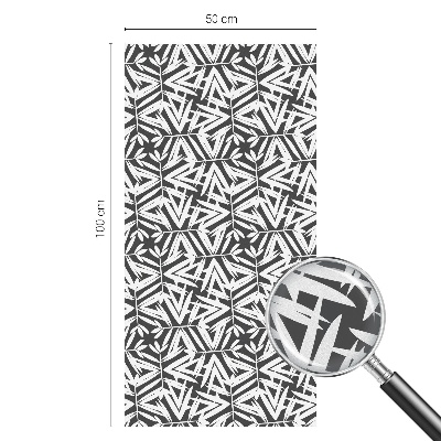 Fensterfolie Sichtschutz Geometrische Blätter