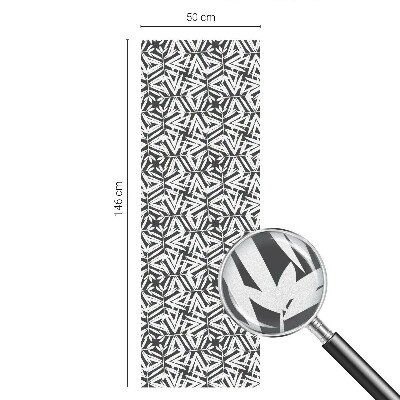 Fensterfolie Sichtschutz Geometrische Blätter