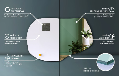 Unförmige spiegel stylisches Accessoire