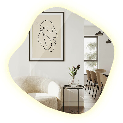 LED spiegel organisch moderner Akzent