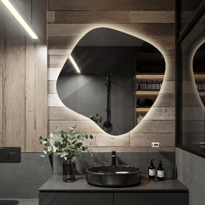 LED spiegel organisch moderner Akzent