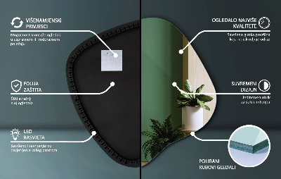 LED spiegel organisch moderner Akzent