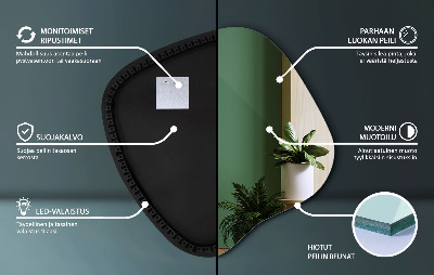 LED spiegel organisch moderner Akzent