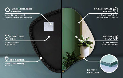 LED spiegel organisch moderner Akzent