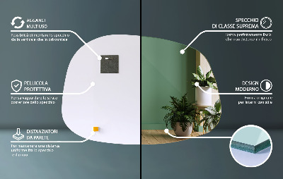 Klecksform Spiegel subtil