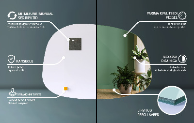 Klecksform Spiegel subtil