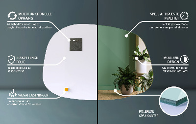 Klecksform Spiegel subtil