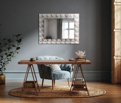 Spiegel mit aufdruck Florales Muster