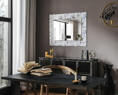 Spiegel mit motivdruck Blumen und Blätter