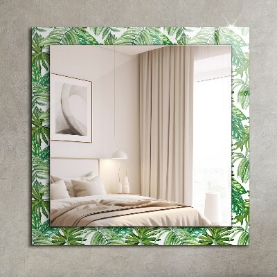 Dekorativer spiegel Grüne tropische Blätter