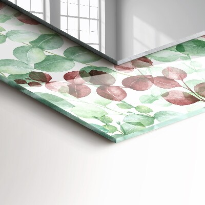 Bedruckter spiegel Aquarellierte Blätter