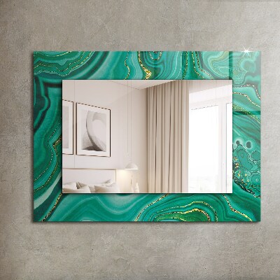 Bedruckte spiegel Abstrakte grüne Textur