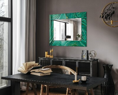 Bedruckte spiegel Abstrakte grüne Textur