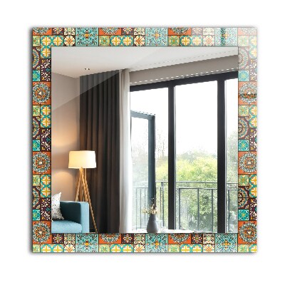 Dekorative spiegel Farbige Mosaikfliese