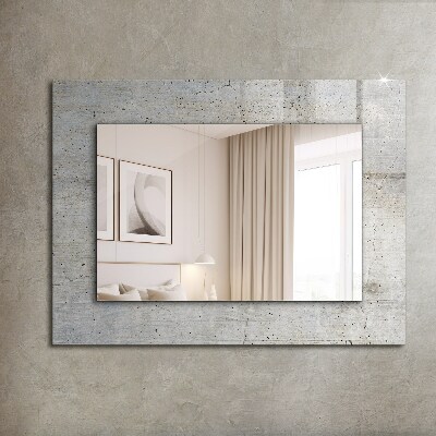 Spiegel mit aufdruck Rissige Betonwand