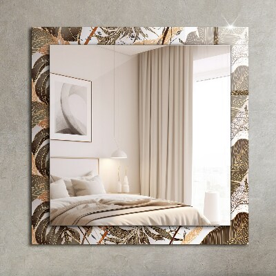 Spiegel mit motivdruck Blätter mit tropischem Muster