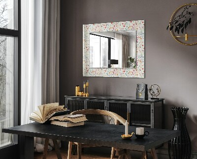 Spiegel mit aufdruck Florales Aquarellmuster