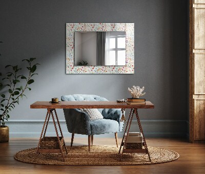 Spiegel mit aufdruck Florales Aquarellmuster