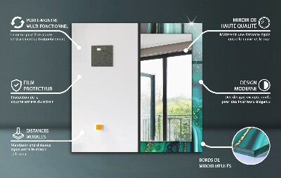 Spiegel mit aufdruck Rostige Metalloberfläche