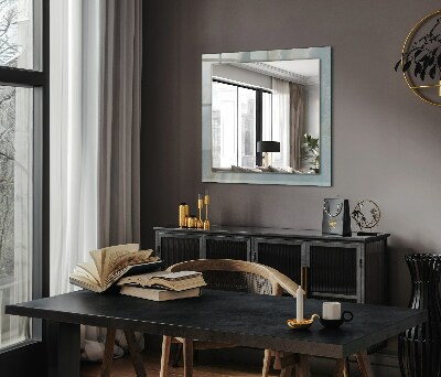 Bedruckte spiegel Blauer Onyx-Marmor