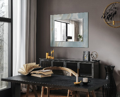 Bedruckte spiegel Blauer Onyx-Marmor