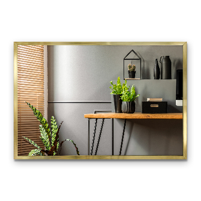Spiegel mit Rahmen in Gold dekoratives Element