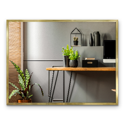 Spiegel mit Rahmen in Gold dekoratives Element