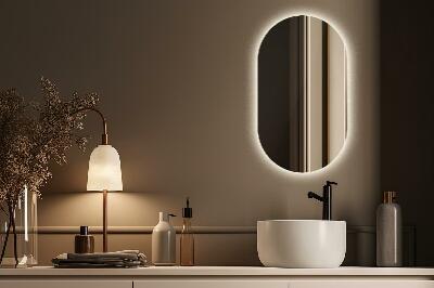 Dekorativer ovaler spiegel mit beleuchtung