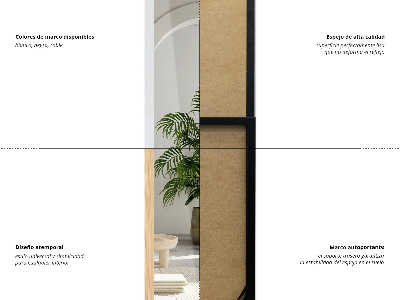 Ganzkörperspiegel in einem Eichenrahmen 36x156 cm