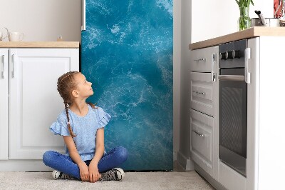 Magnetischer kühlschrank-aufkleber Blaue wellen