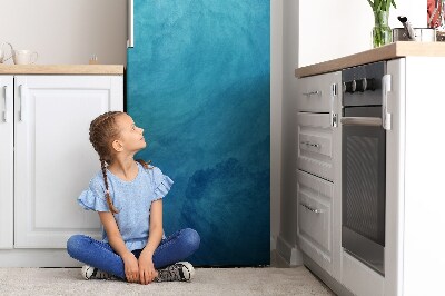 Magnetischer kühlschrank-aufkleber Blaue wellen