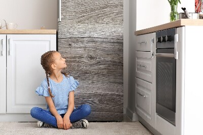 Magnetischer kühlschrank-aufkleber Graues holz