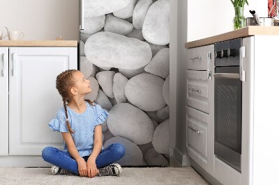 Magnetischer kühlschrank-aufkleber Weiße steine