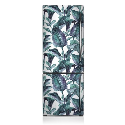 Magnet auf kühlschrank folie dekoration Exotische blätter